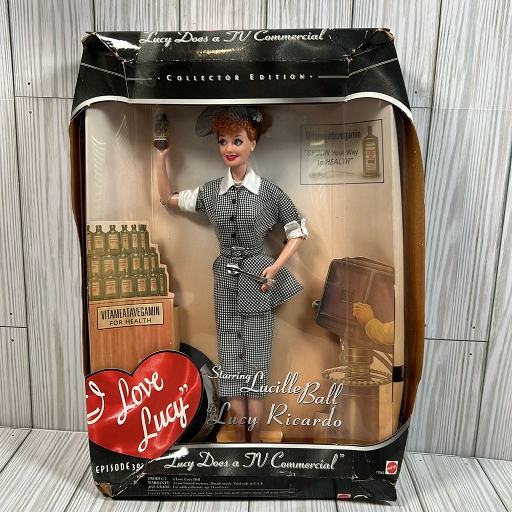 I Love Lucy Barbie‎ Doll Vitameatavegamin For Health Commercial #17645